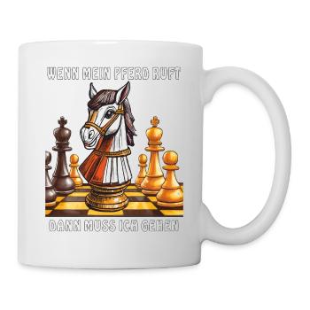 ÉCHECS, MON CHEVAL M’APPELLE - Mug blanc - blanc - Droite