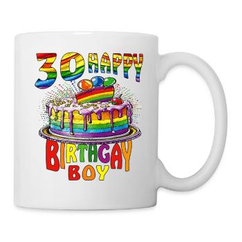 CAKE 30 HAPPY BIRTHGAY BOY - Mug - white - Right