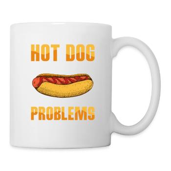 Hot Dog The Answer To All Life's Problems Wiener H - Mug - white - Right