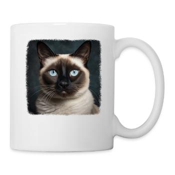 Chaton raquette Chat raquette - Mug blanc - blanc - Droite