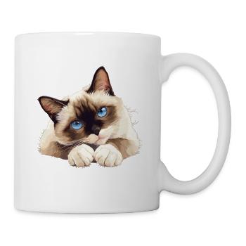 Chaton raquette Chat raquette - Mug blanc - blanc - Droite