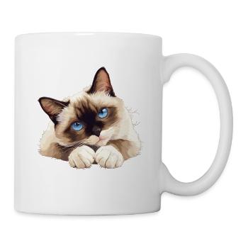 Chaton raquette Chat raquette - Mug blanc - blanc - Droite