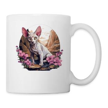 Sphynx Kätzchen Sphynx Katze - Tasse - Weiß - Rechts