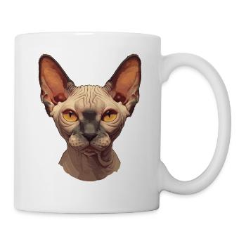 Sphynx Kätzchen Sphynx Katze - Tasse - Weiß - Rechts