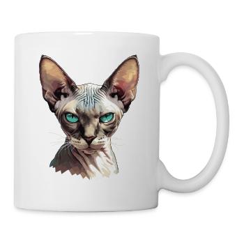 Sphynx Kätzchen Sphynx Katze - Tasse - Weiß - Rechts