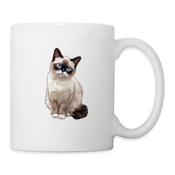 Chaton raquette Chat raquette - Mug blanc - blanc - Droite