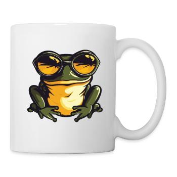 Grenouille Drôle Cool - Mug blanc - blanc - Droite