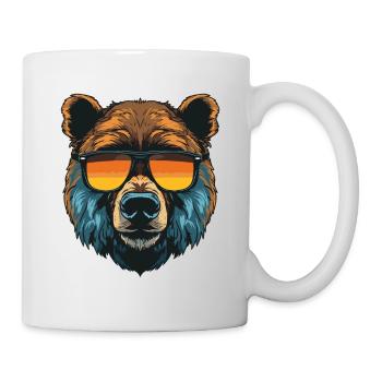 Bear Head Cool - Mug - white - Right