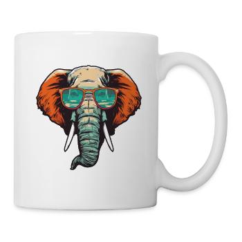 Elephant Head Cool - Mug - white - Right