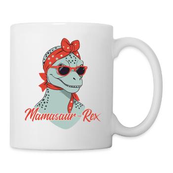 Mamasaur Rex drôle dinosaure mère Style - Mug blanc - blanc - Droite