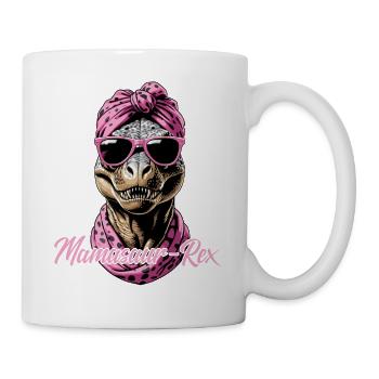 Mamasaur Rex Lustige coole Dinosaurier Mutter - Tasse - Weiß - Rechts