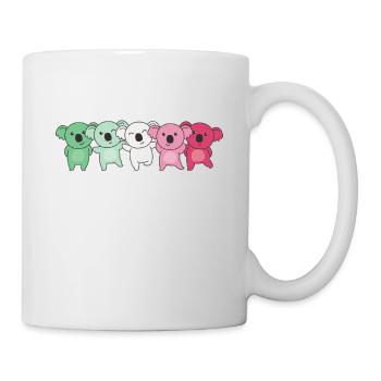 Abrosexuel Drapeau Fierté LGBTQ Koala mignon - Mug blanc - blanc - Droite
