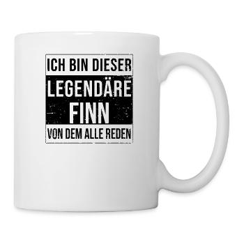 Ich bin dieser legendäre für Finn - Tasse - Weiß - Rechts
