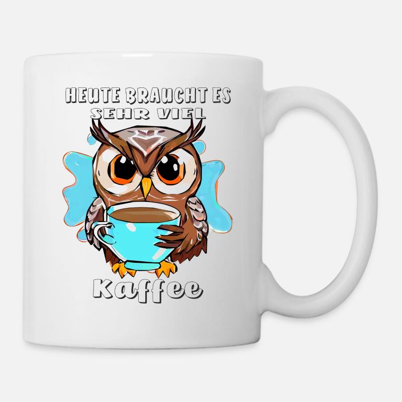 EULE SEHR VIEL KAFFEE - Tasse - Weiß