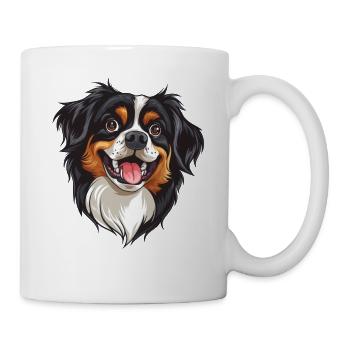 Tibetan Spaniel | Tibetan spaniel | Cartoon Artwork - Mug - white - Right