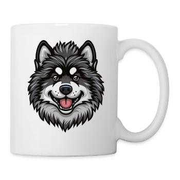 Wolfspitz Keeshond | Cartoon Artwork - Mug - white - Right