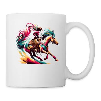 Reiten Reiten Reiten Reitpferde - Tasse - Weiß - Rechts