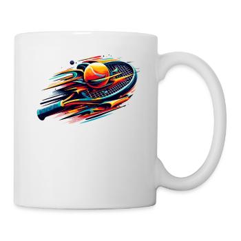 Tennis Player Tennis Racket Sports - Mug - white - Right