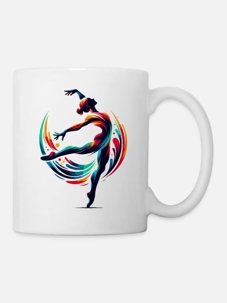 Turnerin Akrobatinnen Gymnastik Gymnastik Gymnastik - Tasse - Weiß