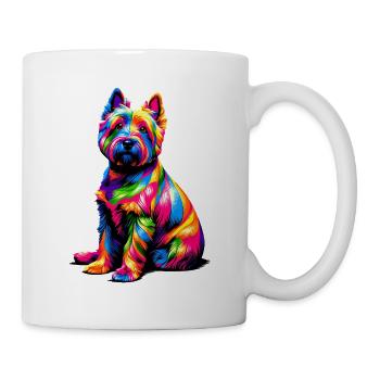 Colorful Pop Art Cairn Terrier Terriers - Mug - white - Right