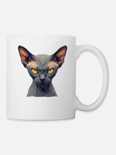 Sphynx Kätzchen Sphynx Katze - Tasse - Weiß