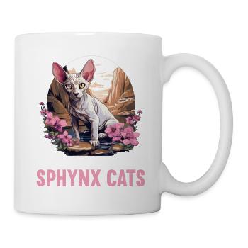 Sphynx Kätzchen Sphynx Katze - Tasse - Weiß - Rechts