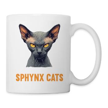 Sphynx Kätzchen Sphynx Katze - Tasse - Weiß - Rechts