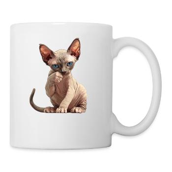 Sphynx Kätzchen Sphynx Katze - Tasse - Weiß - Rechts