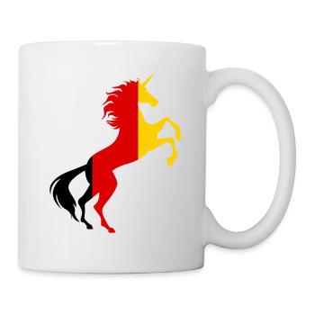 Unicorn Germany Flag Shirt Magical Unicorn Germany - Mug - white - Right