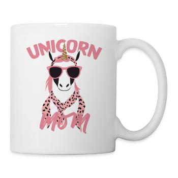 Einhorn Mama Einhörner Liebende Lustige Stylische - Tasse - Weiß - Rechts