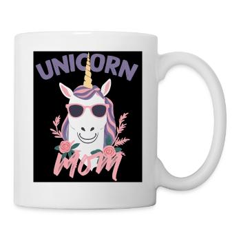 Licorne Maman Drôle Élégant Licorne Femme - Mug blanc - blanc - Droite