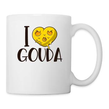 J’aime le Gouda Queso Fromager Amant le Gouda - Mug blanc - blanc - Droite