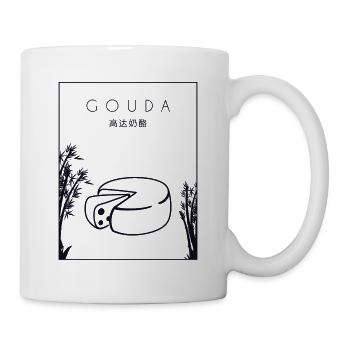Gouda chinois Hanzi Queso fromager - Mug blanc - blanc - Droite
