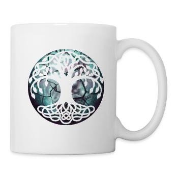 Arbre celtique Forêt naturelle celtique - Mug blanc - blanc - Droite