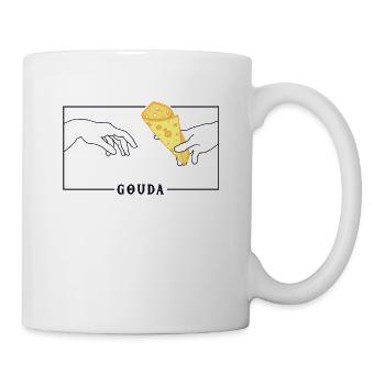 Michelangelo Creation of Adam Gouda Maker Queso - Mug - white - Right