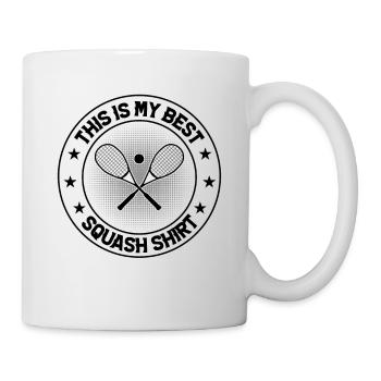 This is my best Squash Shirt Squash Player - Mug - white - Right