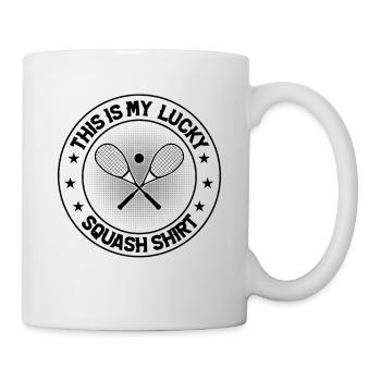This is my lucky Squash Shirt Squash Player - Mug - white - Right