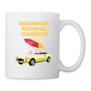 Cabriolet Spruch Sommer Sonne Cabrio Spaß - Tasse - Weiß - Rechts