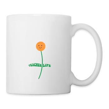 Teacher Life - Teach Love Inspire Teachers - Mug - white - Right