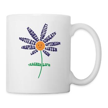 Teach Love Inspire Teachers Inspirational Teacher - Mug - white - Right