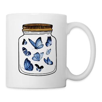 Papillons Insectes Zoologie Insecte - Mug blanc - blanc - Droite