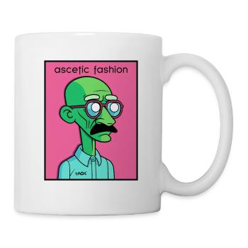 Asketische Mode mit Mahatma - Tasse - Weiß - Rechts