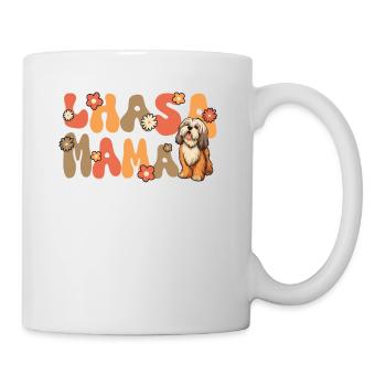 Lhasa Apso Groovy Lhasa Mama - Tasse - Weiß - Rechts