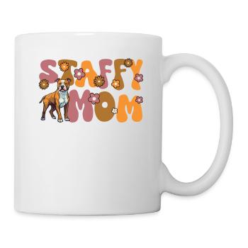 American Staffordshire Terrier Groovy Staffy Mom - Mug - white - Right