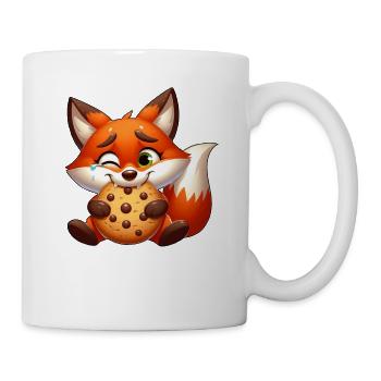 Rotfuchs Cookie Süßigkeit Nachtisch Keks - Tasse - Weiß - Rechts
