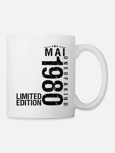 Geburtstag Mai 1980 Mai geboren im Mai - Tasse - Weiß