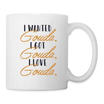 Gouda Love Queso Cheesemonger Maker Lover Gouda - Mug - white - Right