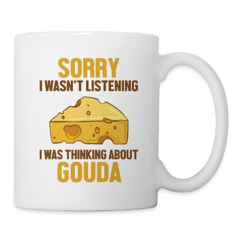 Dachte über Gouda Cheesemonger Maker Gouda nach - Tasse - Weiß - Rechts