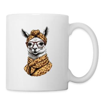 Funny Llama Alpaca Mother Design Lovers - Mug - white - Right