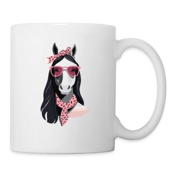Mama Pferd Pferdeliebhaber Mutter Stilvolle Liebe - Tasse - Weiß - Rechts